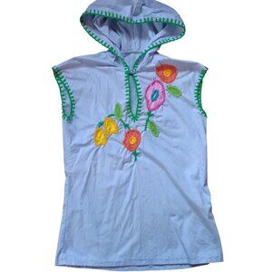 True Vintage Womens Peasant Hoody XS 1970s Festival Top Embroidered 1of Handmade